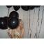 ลูกโป่งกลมเนื้อเมททัลิก สีดำ ไซส์ 9 นิ้ว แพ็คละ 10 ใบ (Round Balloons 9"- Metallic Black Color )
