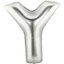 ลูกโป่งฟลอย์รูปตัวอักษร Y สีเงิน ไซส์จัมโบ้ 40 นิ้ว - Y Letter Shape Foil Balloon Size 40" Silver Color