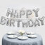ลูกโป่งฟลอย์ข้อความ Happy Birthday สีเงิน ติดกำแพง / Item No.TL-H008