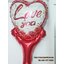 บอลลูนเป่าลม ทรงหัวใจ พิมพ์ลาย LOVE YOU หัวใจสีแดง / Item No. TL-M012