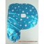 ลูกโป่งฟอยล์รูปตัวอักษร P สีฟ้าพิมพ์ลายดาว ไซส์เล็ก 14 นิ้ว - P Letter Shape Foil Balloon Size 14" Blue color printing Star