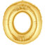 ลูกโป่งฟลอย์รูปตัวอักษร O สีทอง ไซส์จัมโบ้ 40 นิ้ว - O Letter Shape Foil Balloon Size 40" Gold Color