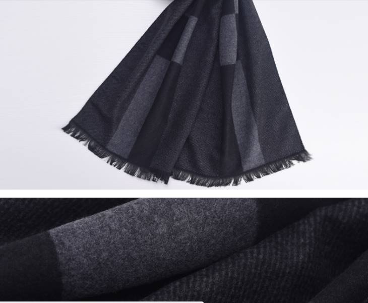 Limited！ผ้าพันคอผู้ชาย กันหนาว ชายสั้นทูโทน คละแบบ สี