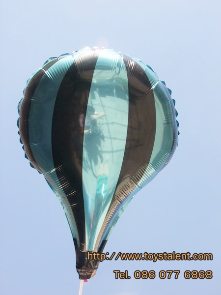 ลูกโป่งฟลอย์ทรงบอลลูน สีฟ้าอ่อน - Hot Air Balloon Shape Foil Balloon Light Blue Color / Item No.TL-G037