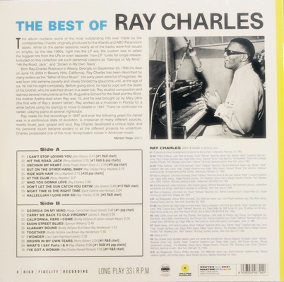 Ray Charles - The Best Of Ray Charles 1Lp N.