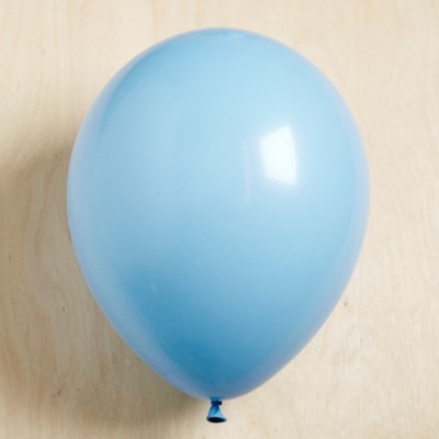 ลูกโป่งกลมเนื้อสแตนดาร์ท สีฟ้าอ่อน ไซส์ 12 นิ้ว แพ็คละ 10 ใบ (Round Balloons - Light Blue Color 12")
