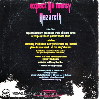 Nazareth - Expect No Mercy 1977 1lp