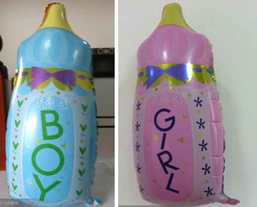 บอลลูนฟลอย์ทรงขวดนม *กรุณาระบุสีที่ต้องการเมื่อทำการสั่งซื้อด้วยค่ะ*- Foil Balloon Bottle (Boy) / Bottle (Girl) / Item No.TL-C002