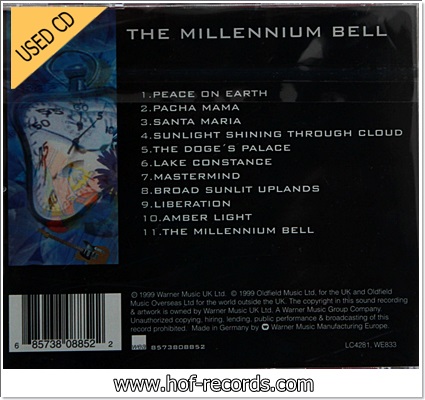 Mike Oldfield - The Millennium Bell (Germany) Used Cd VG++
