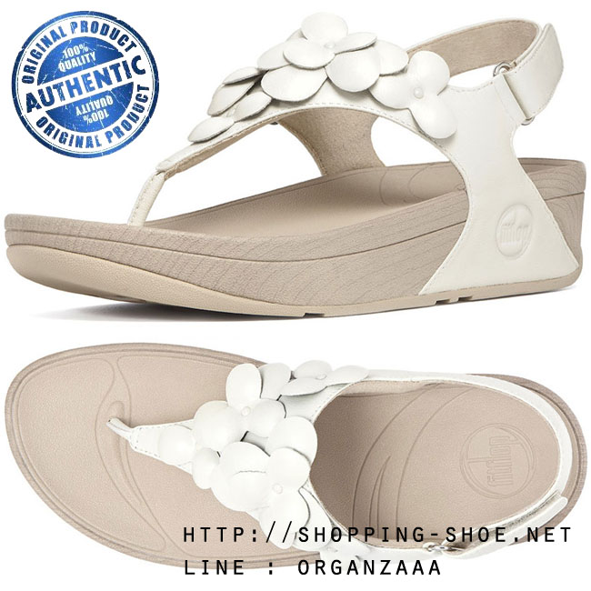 Fitflop Fleur Backstrap Urban White ของแท้ นำเข้าจาก USA และ UK (มีกล่อง)