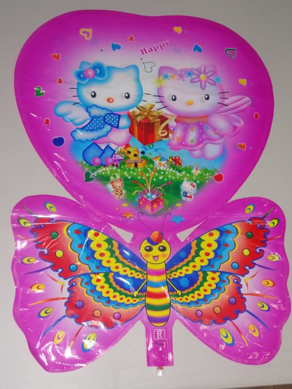 ลายการ์ตูน Hello Kitty และผีเสื้อ (แพ็ค10ใบ) / Item No. TL-A037