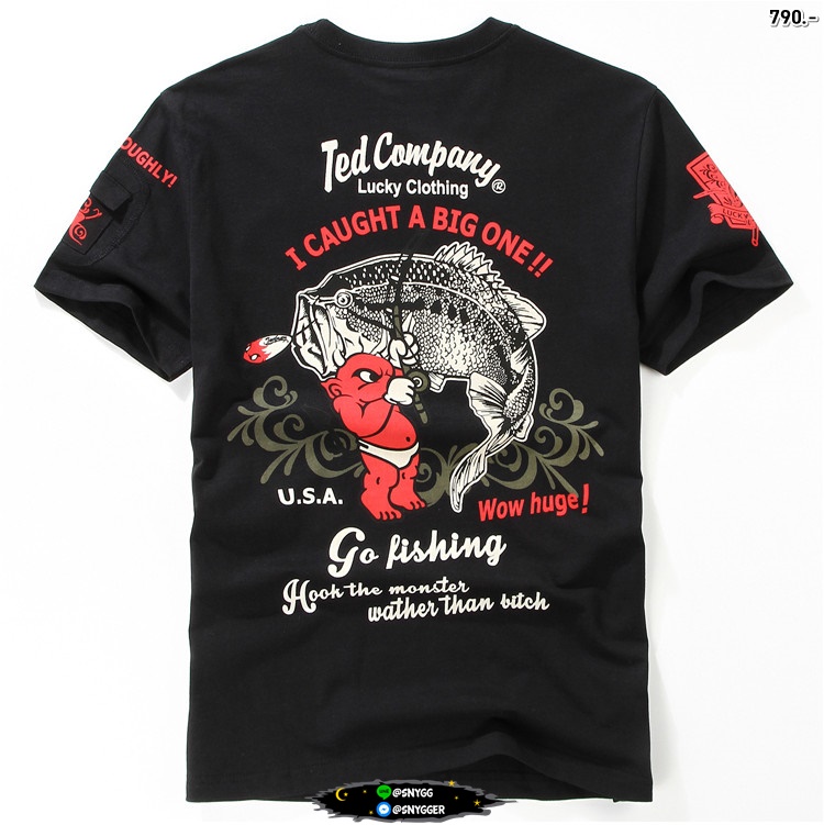 เสื้อยืด Red Devil สกรีน สีดำ