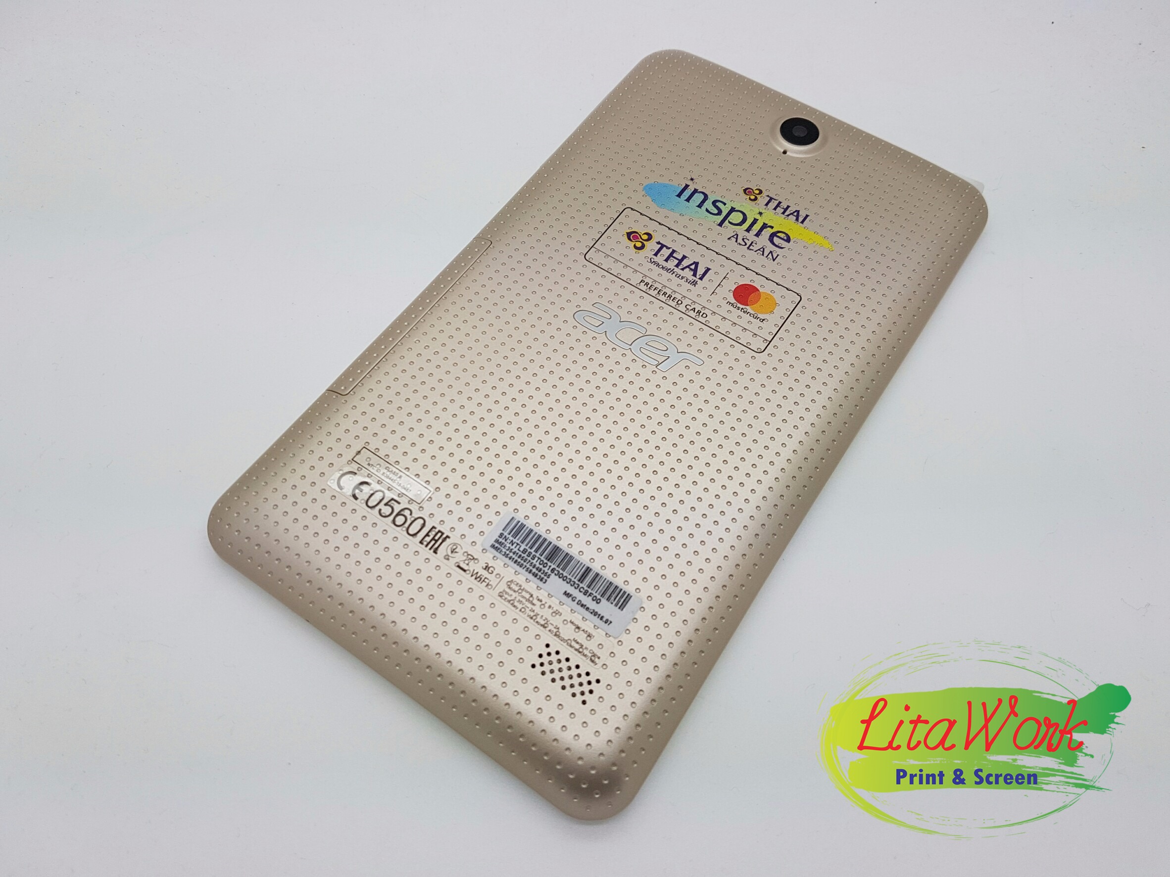 สกรีนเหล็ก Acer Tablet