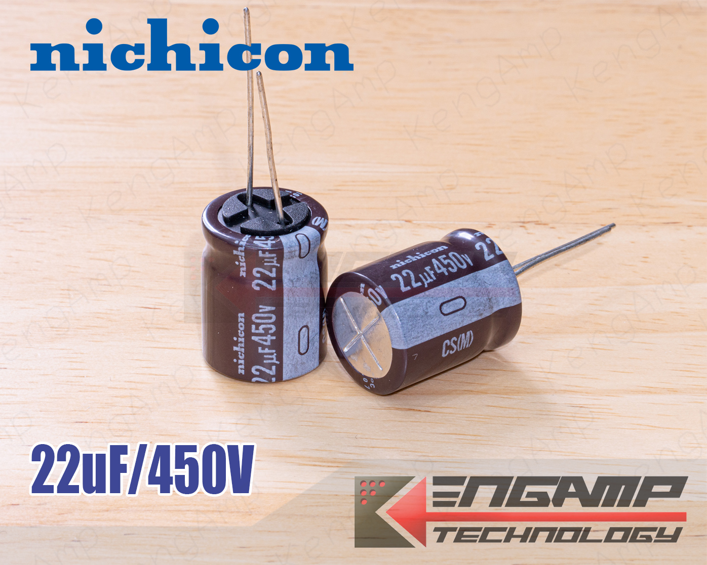 (1ตัว) [E-CAP] 22uF/450V 105C Nichicon CS(M) 16x20mm P=7.5mm