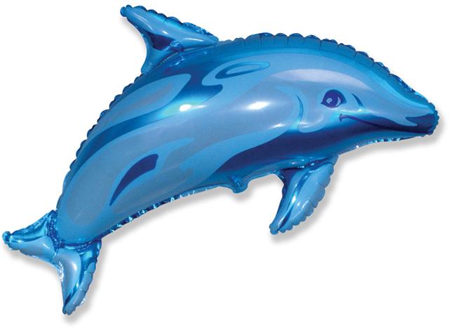 Dolphin Medium Shape Balloon - ลายปลาโลมา ขนาดกลาง / Item No. TL-B002
