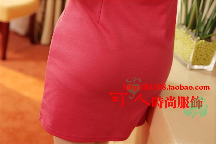 SALE//SALE (ส่งฟรี) ชุดเดรส สไตล์เกาหลี สีชมพูโรส คอปกสีขาว มีซิปด้านข้าง เข้ารูปทรงสวยมากค่ะ