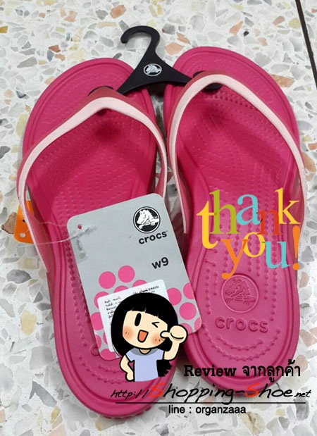 Women's Crocs Adrina Flip - Hot Pink ของแท้ Outlet ไทยและอเมริกา