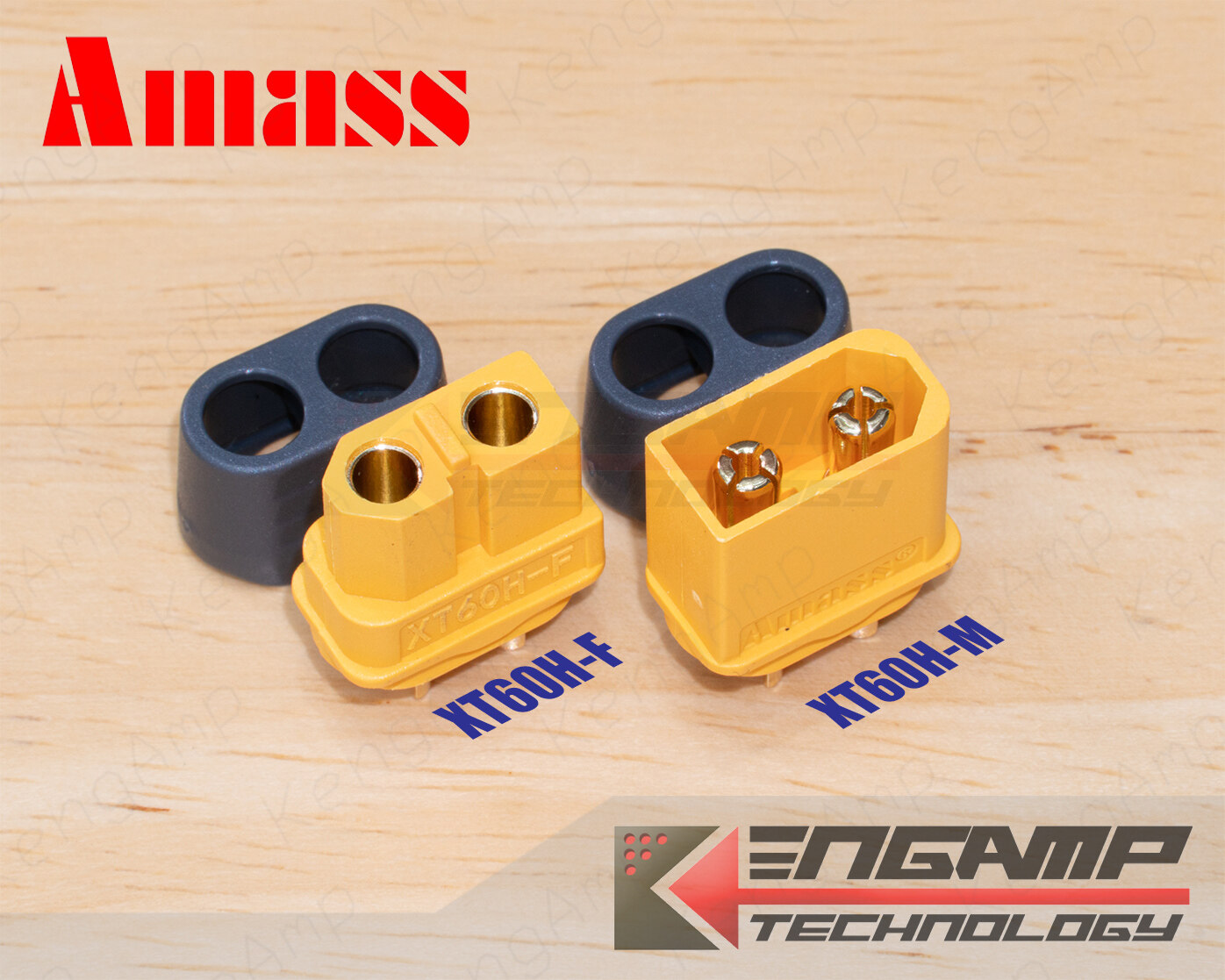 (1คู่) [PJ] AMASS XT60H (F+M) T-Plug Connector 30A(60A MAX) 500V