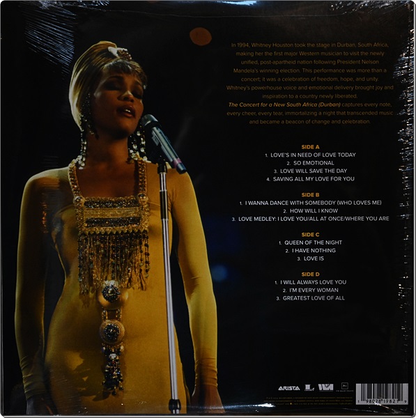 Whitney Houston - The Concert For A New South Africa 2Lp New