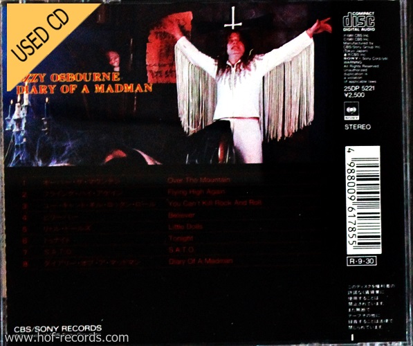 Used CD Ozzy Osbourne - Dairy of a madman