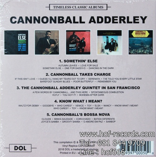 Cannonbal Adderley - Timeless Classic 5cd N.