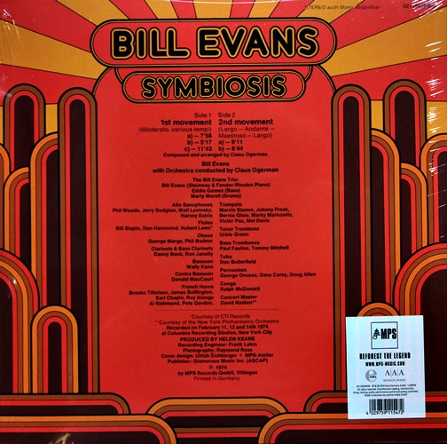 Bill Evans - Symbiosis 1Lp New