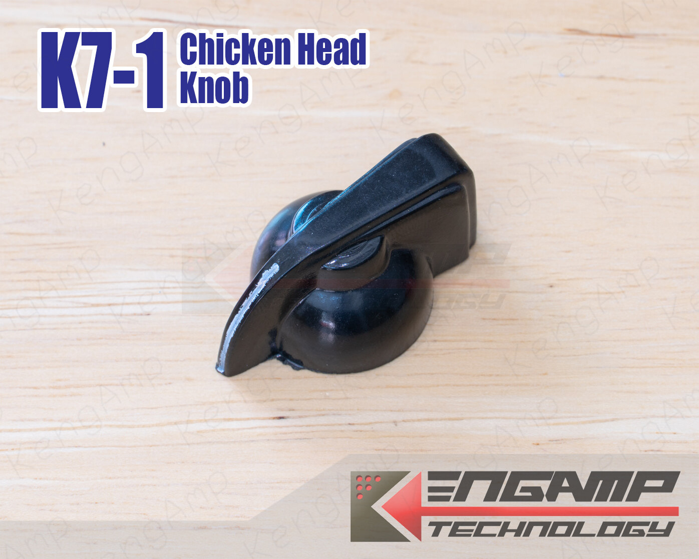 (1ตัว)[KNOB] K7-1 สีดำ Chicken Head KNOB ลูกบิดหัวไก่