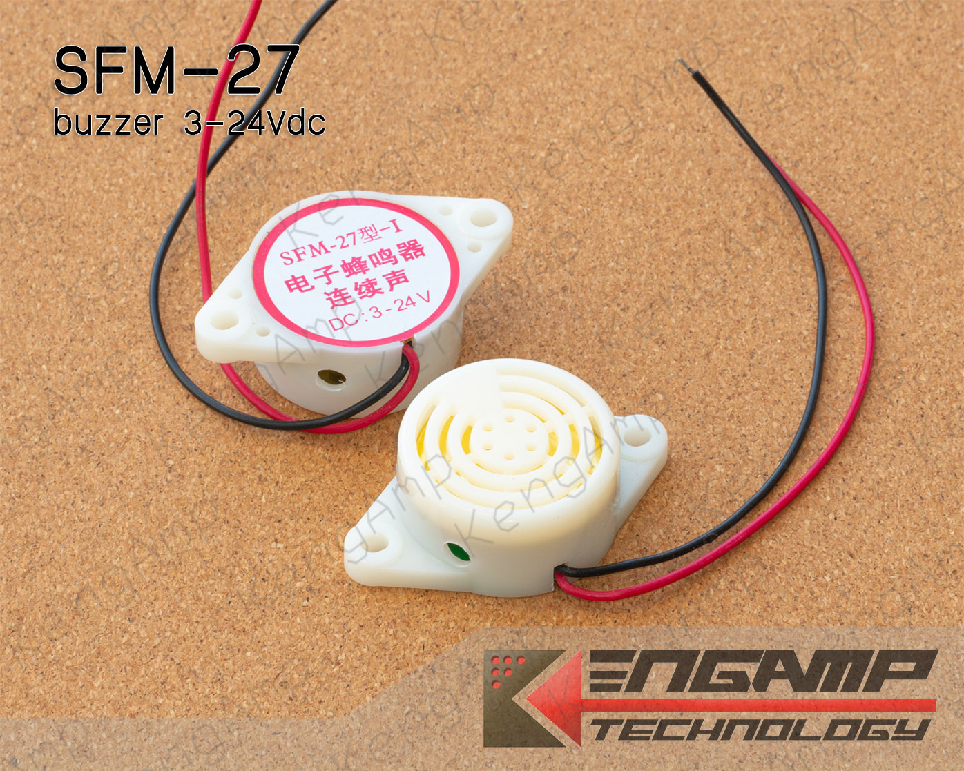 (สินค้ามีตัวเลือก) [SPK] Buzzer SFM-27 3-24V ออด เปียโซ 3-24Vdc