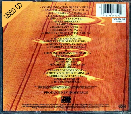 Used CD Led Zeppelin - Remasters (2 dise)