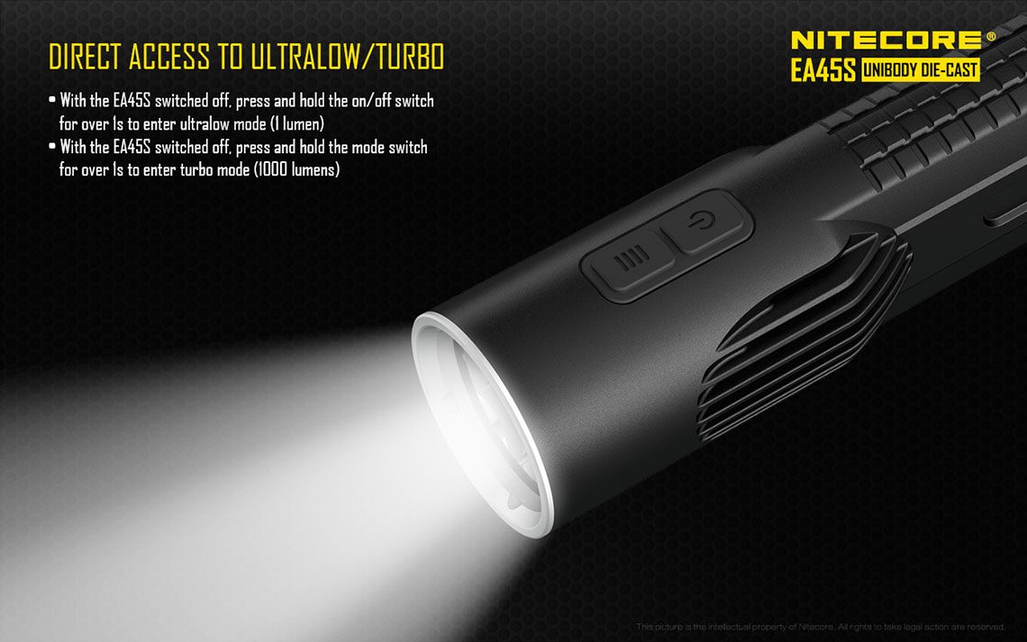 Nitecore EA45S ไฟฉายแรงสูงแบตAA