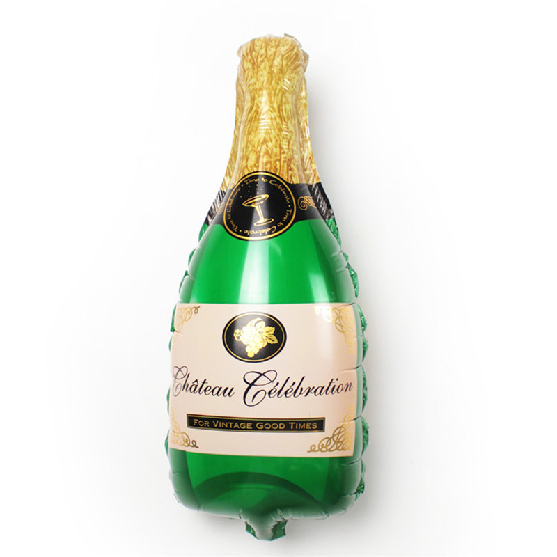 ลูกโป่งฟอยล์รูปขวดแชมเปญ ไซส์ 96*50 cm. - A Bottle of Champagne Shape Foil Balloon / TL-D071