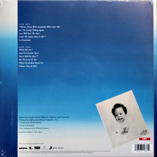 Whitney Houston - Whitney ( Sky Blue Vinyl ) 1Lp New