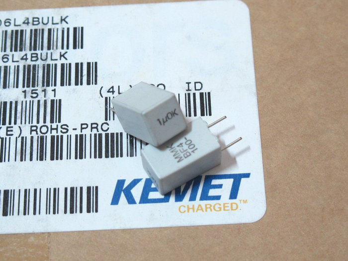 (10ตัว) [F-CAP] 1uF/100V EVOX MMK5 7x7x12.6mm P=5 10%
