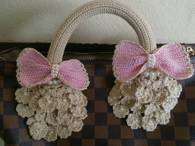 ไหมหุ้มหูกระเป๋า คอลเลคชั่น สีชมพู