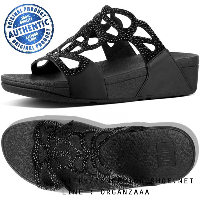 Fitflop Bumble Crystal Slide Black ของแท้ นำเข้าจาก USA และ UK