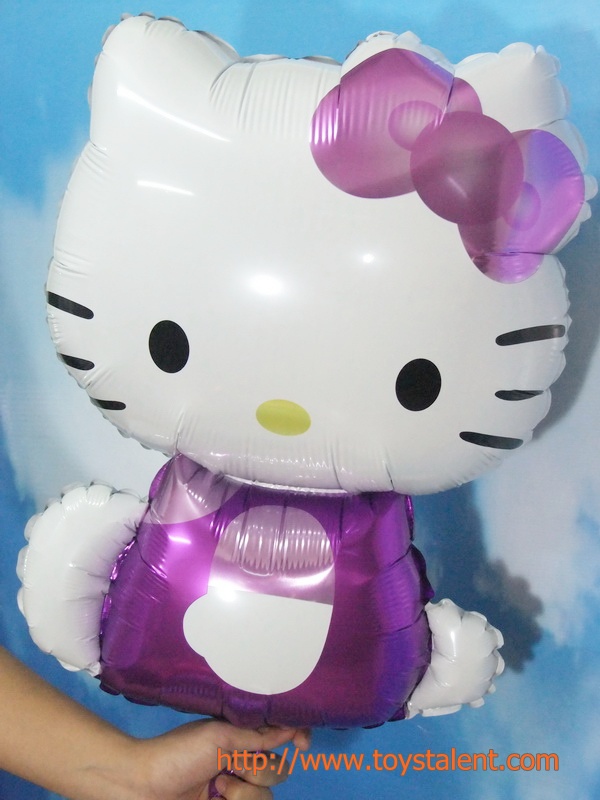 ลูกโป่งฟลอย์ Hello Kitty สีม่วง - Hello Kitty Purple color Foil Balloon / Item No. TL-A123