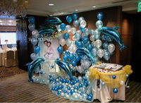 Dolphin Shape Balloon - ลายปลาโลมา สีฟ้า ตัวใหญ่ / Item No. TL-B004