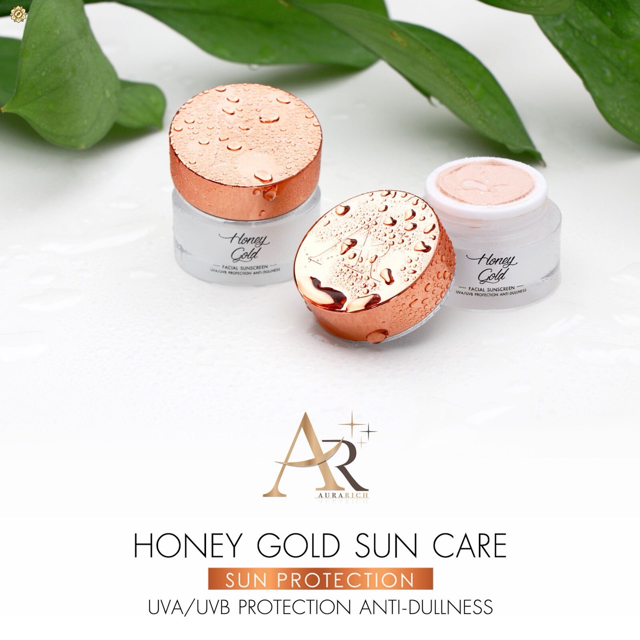 ครีมกันแดดออร่าริช ครีมกันแดดน้ำผึ้งทองคำ Aura Sunscreen SPF 50