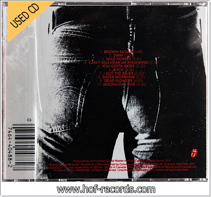 Rolling Stones - Sticky Fingers ( Canada ) Used Cd VG++