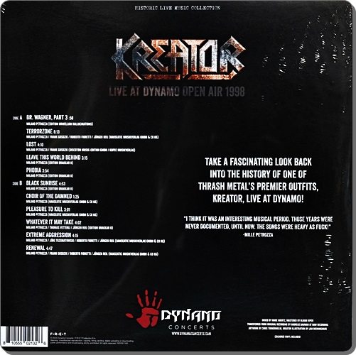 Kreator - Live At Dynamo Open Air 1998 1Lp New