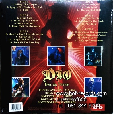 Dio - Evil Or Divide 3Lp N.