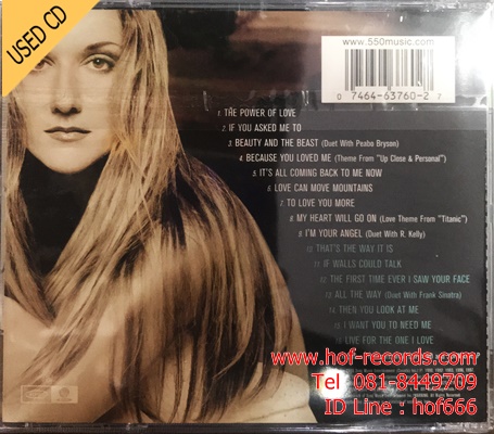 Ciline Dion - All the way a decade of song ( US ) Used CD 1 Dise VG++
