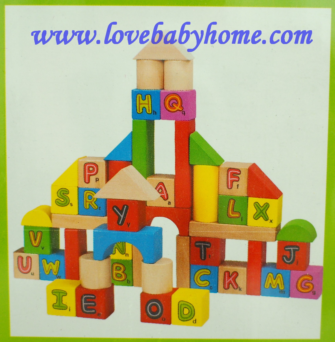 บล็อกไม้ สร้างสรรค์ ตัวเลข จำนวน 50 ชิ้น