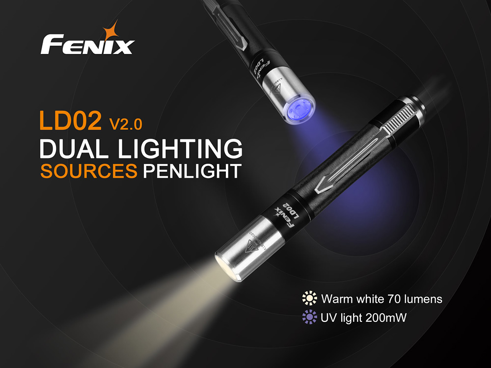 ไฟฉาย Fenix LD02 V2 มาพร้อมแสง UV