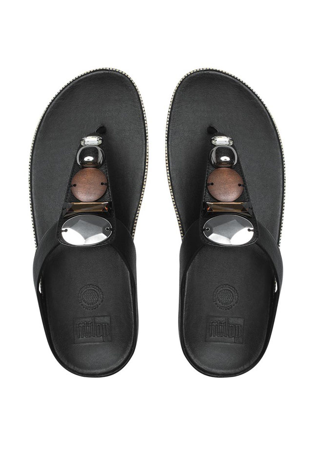 Fitflop Jeweley Leather Black ของแท้ นำเข้าจาก USA และ UK
