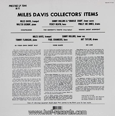 Miles Davis - Collectors' Items 1lp
