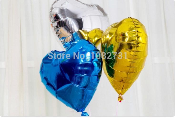 ลูกโป่งฟลอย์รูปหัวใจ สีฟ้า ไซส์ใหญ่ 32 นิ้ว - Heart Shape Balloon Blue Color / Item no.TL-G012