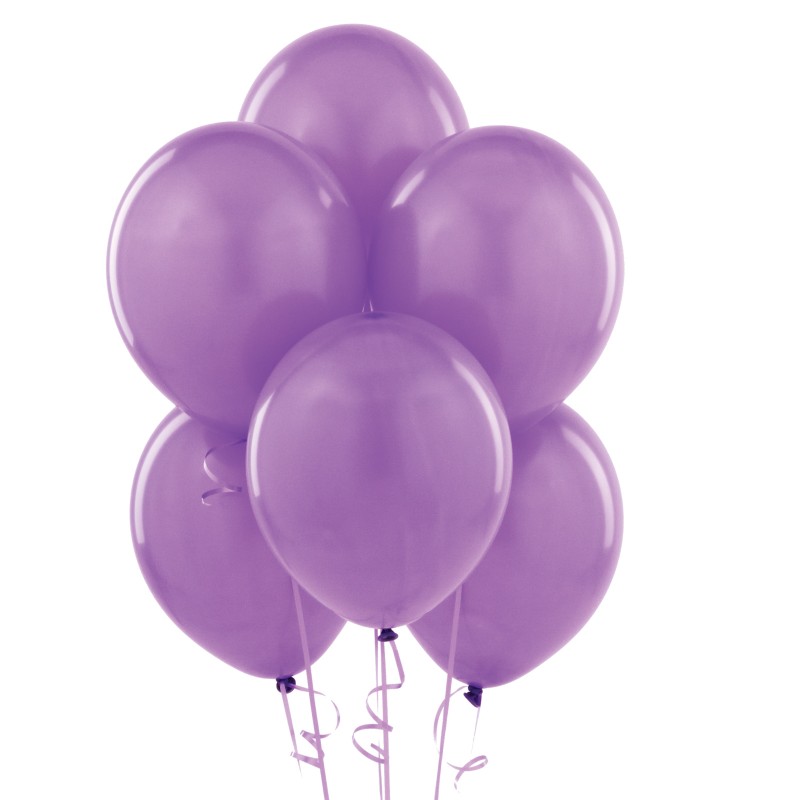 ลูกโป่งกลมเนื้อสแตนดาร์ท สีม่วง ไซส์ 12 นิ้ว แพ็คละ 10 ใบ (Round Balloon - Purple Color 12")