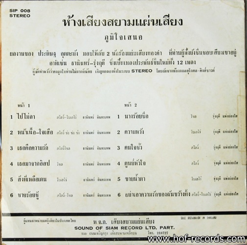 ธานินทร์ อินทรเทพ - ไปไม่ลา , นางร้อยชื่อ ปก VG++ แผ่น VG++