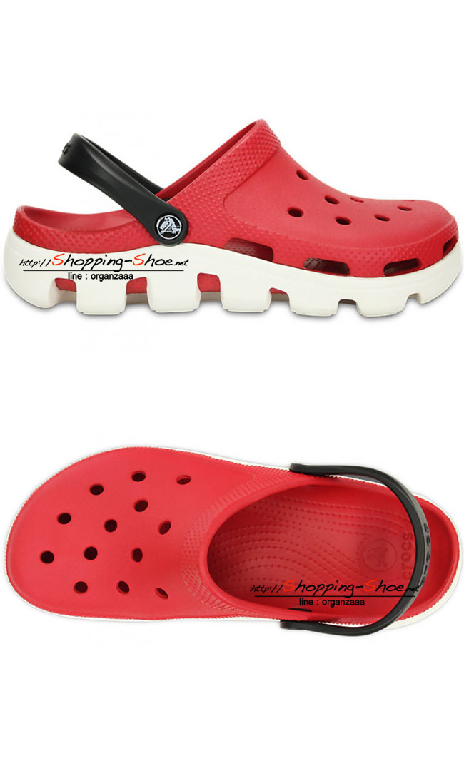 Crocs Duet Sport Clog - Pepper / White ของแท้ Outlet ไทยและอเมริกา